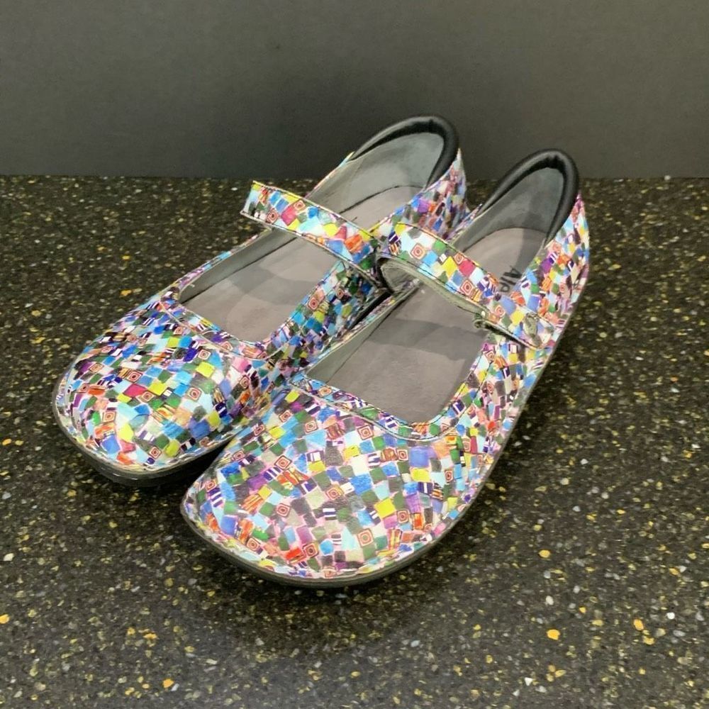 Alegria Multicolor Mary Jane Flats